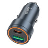 Incarcator auto Hoco Z57A Glorious PD30W+QC3.0 car charger [Metal Grey]