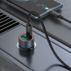 Incarcator auto Hoco Z57A Glorious PD30W+QC3.0 car charger [Metal Grey]