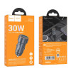 Incarcator auto Hoco Z57A Glorious PD30W+QC3.0 car charger [Metal Grey]
