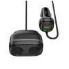 Incarcator auto Hoco Z59 Rank 48W dual port PD30W+QC3.0 dual cigarette lighter slot car charger [Black]