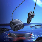 Авто зарядка Hoco Z59 Rank 48W dual port PD30W+QC3.0 dual cigarette lighter slot car charger [Black]