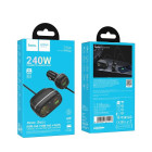 Incarcator auto Hoco Z59A Rank 96W(2C2A) cigarette lighter slot car charger [Black]