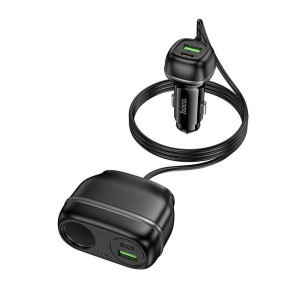 Авто зарядка Hoco Z59A Rank 96W(2C2A) cigarette lighter slot car charger [Black]