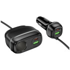 Incarcator auto Hoco Z59A Rank 96W(2C2A) cigarette lighter slot car charger [Black]