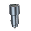 Авто зарядка Hoco Z60 Bloom 48W dual-port PD30W+QC3.0 multi-protocol car charger [Metal Gray]