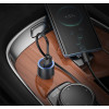 Авто зарядка Hoco Z60 Bloom 48W dual-port PD30W+QC3.0 multi-protocol car charger [Metal Gray]