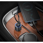 Авто зарядка Hoco Z60 Bloom 48W dual-port PD30W+QC3.0 multi-protocol car charger [Metal Gray]