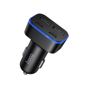 Авто зарядка Hoco Hoco Z63 Barry four-port car charger [Black]