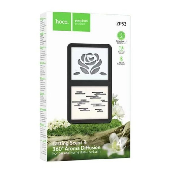 Ароматизатор Hoco ZP52 Butterfly balm(osmanthus+gardenia) [Black]