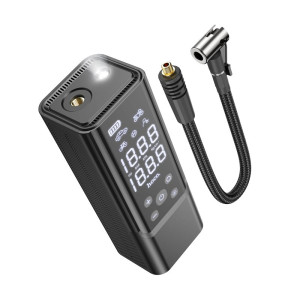 Pompa de aer Hoco ZP7 Maddy portable smart air pump(5000mAh) [Black]
