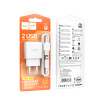Incarcator de retea Hoco C141A Smart dual-port charger set iP [White]