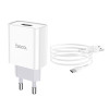 Incarcator de retea Hoco C81A Asombroso + Cablu Type C (2.1A) [White]