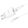 Incarcator de retea Hoco C81A Asombroso + Cablu Type C (2.1A) [White]