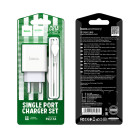 Incarcator de retea Hoco C81A Asombroso + Cablu Type C (2.1A) [White]