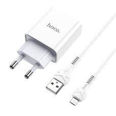 Incarcator de retea Hoco C81A Asombroso + Cablu Micro USB (2.1A) [White]