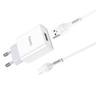 Incarcator de retea Hoco C81A Asombroso + Cablu Micro USB (2.1A) [White]