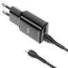 Incarcator de retea Hoco C88A Star round + Cablu Lightning  (2.4A) [Black]