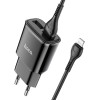 Incarcator de retea Hoco C88A Star round + Cablu Lightning  (2.4A) [Black]