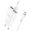 Incarcator de retea Hoco C88A Star round + Cablu Micro USB (2.4A) [White]