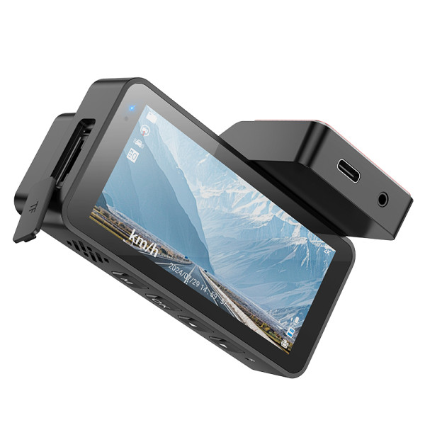 Видеорегистратор Hoco DV11 driving recorder 2K display GPS [Silvery-Gray]