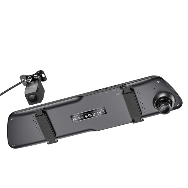 Видеорегистратор DV4 rearview mirror driving recorder 4.5-inch (dual-channel) [Iron-Gray]