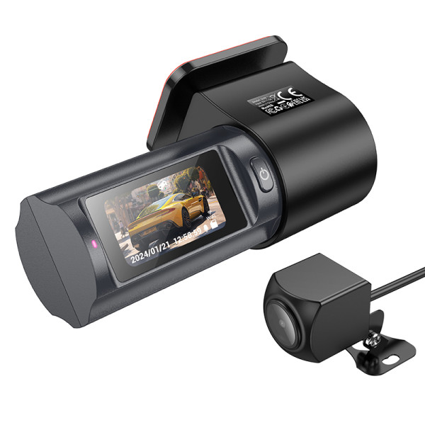 Camera Auto Hoco DV8 2K display hidden driving recorder(with rear camera) [Black]