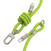 Кабель Hoco GH7 Elegant series adjustable messenger lanyard Type-c to Type-C (rechargeable) [Fluorescent-Green]