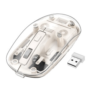 Mouse wireless Hoco GM29 Mysterious dual-mode silent wireless mouse [Space-White]
