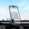 Suport auto Hoco H43 Crystal ring magnetic car holder (center console) [Gray]