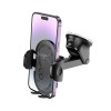 Suport auto Hoco H54 Brusco ultra-thin push-type car holder(center console) [Black]