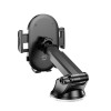 Suport auto Hoco H54 Brusco ultra-thin push-type car holder(center console) [Black]