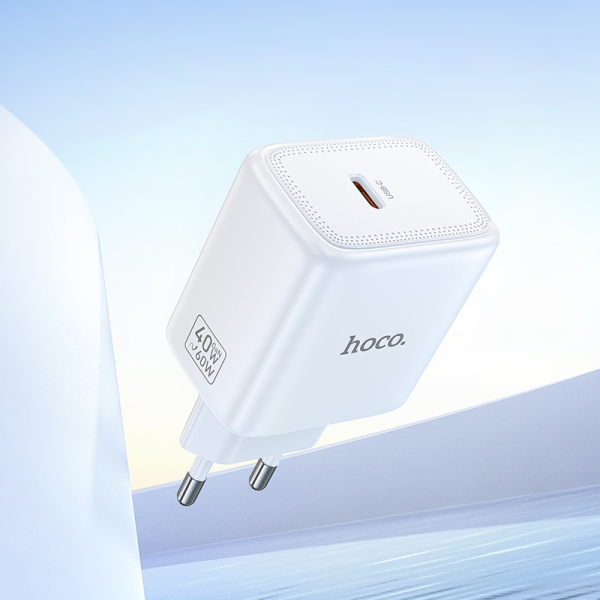 Incarcator de retea Hoco N83 Profit single port PD40W charger(EU) [Black]