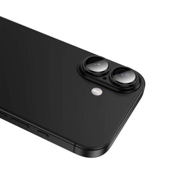 Lentile de protectie Hoco Armor metal frame lens glass iphone 17(V16) [black]