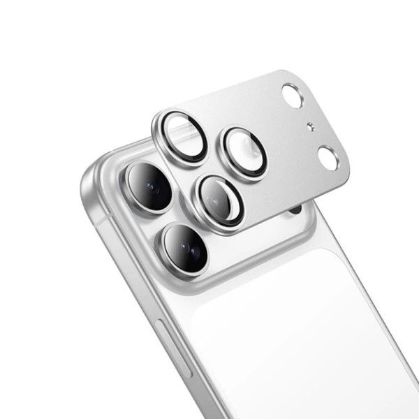 Защитные линзы Hoco Armor metal frame lens glass iphone 17 Pro Max(V16) [silver]