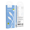 Cablu Hoco X107 charging data cable Type-C to Type-C 60W [White]