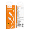Cablu Hoco X107 charging data cable IP [White]