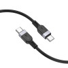Кабель Hoco X109 Energy 60W silicone charging data cable C to C (L=2M) [Black]