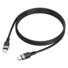 Cablu Hoco X109 60W silicone charging data cable Type-C to Type-C (L=3M) [Black]