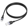 Cablu Hoco X109 silicone charging data cable Type-C (L=3M) [Black]