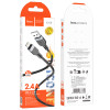 Cablu Hoco X109 silicone charging data cable iP (L=3M) [Black]