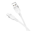 Кабель  Hoco X109 silicone charging data cable iP (L=1M) [White]