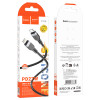 Кабель Hoco X109 PD silicone charging data cable iP (L=3M) [Black]