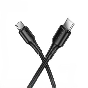 Кабель Hoco X120 Beneficio 60W charging data cable C to C [Black]