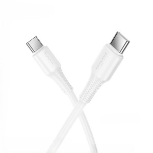Кабель Hoco X120 Beneficio 60W charging data cable C to C [White]