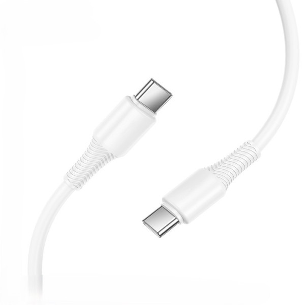 Кабель Hoco X120 Beneficio 60W charging data cable C to C [White]