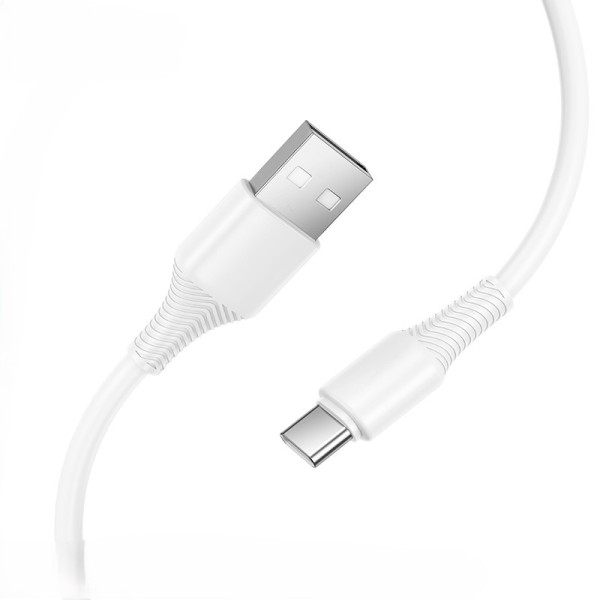 Cablu Hoco X120 Beneficio charging data cable Type-C [White]