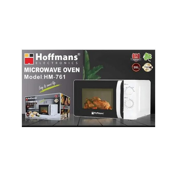 Cuptor cu microunde Hoffmans HM-761 microwave oven 20L [White]