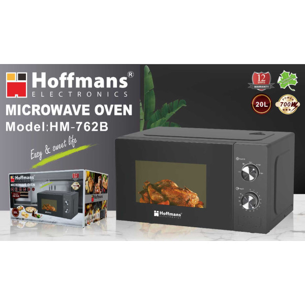 Cuptor cu microunde Hoffmans HM-762B microwave oven 20L [Black]