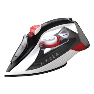 Fier de călcat cu abur Hoffmans HM-9040 electric steam iron [Black and Red]