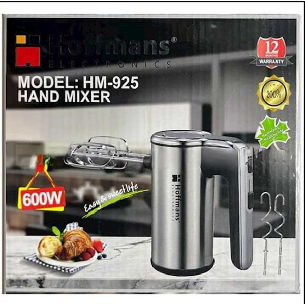 Mixer manual Hoffmans HM-925 electric hand mixer [Silver]